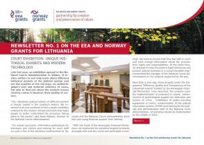 1 Newsletter about the EEA and Norway Grants