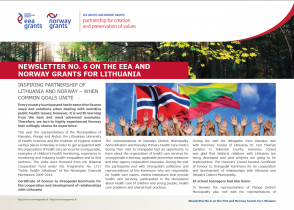 6 Newsletter about the EEA and Norway Grants