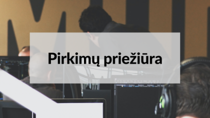 Informacinės skaidrės „Pirkimų priežiūra"